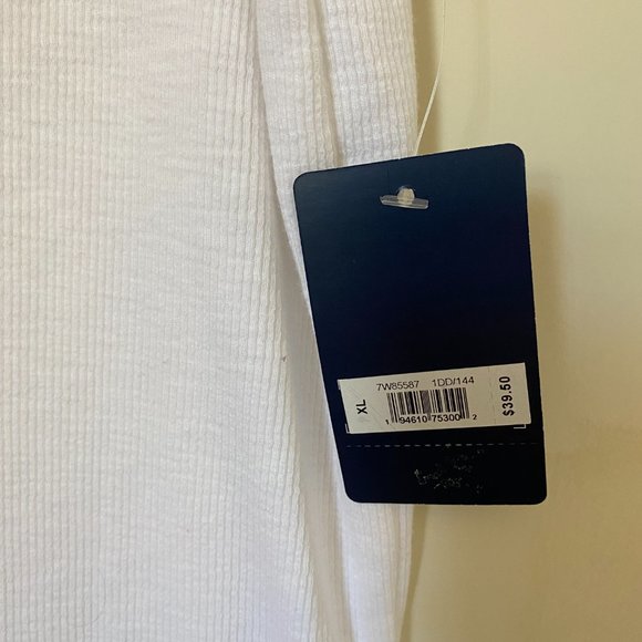 Lucky Brand Ribbed Ruffle Hem Top - Picture 4 of 4